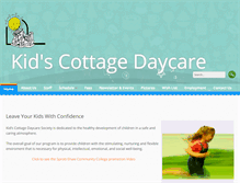 Tablet Screenshot of kidscottage.ca